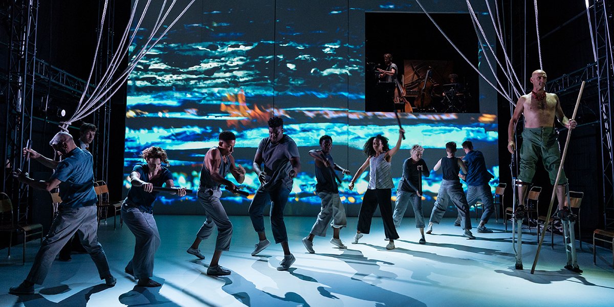 The cast of A Monster Calls at The Old Vic