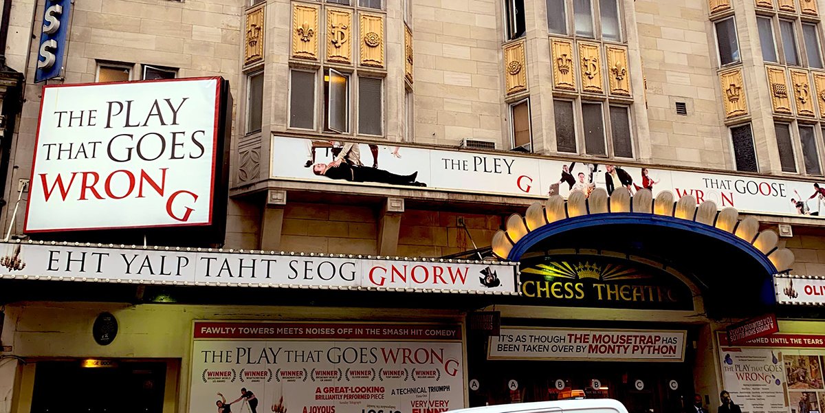 Our trip to the reopening of The Play That Goes Wrong